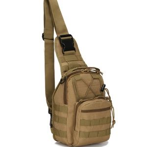 Men Tactical Sling Shoulder Bag, Tan Color